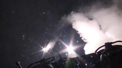 pociski rosyjskie, syria Russian Caspian sea-based cruise missiles strike in Syria