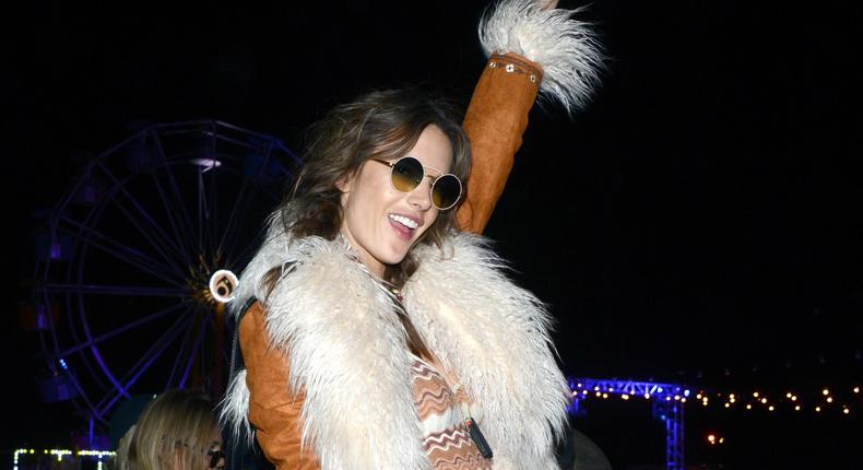 Model Alessandra Ambrosio at Neon Carnival.