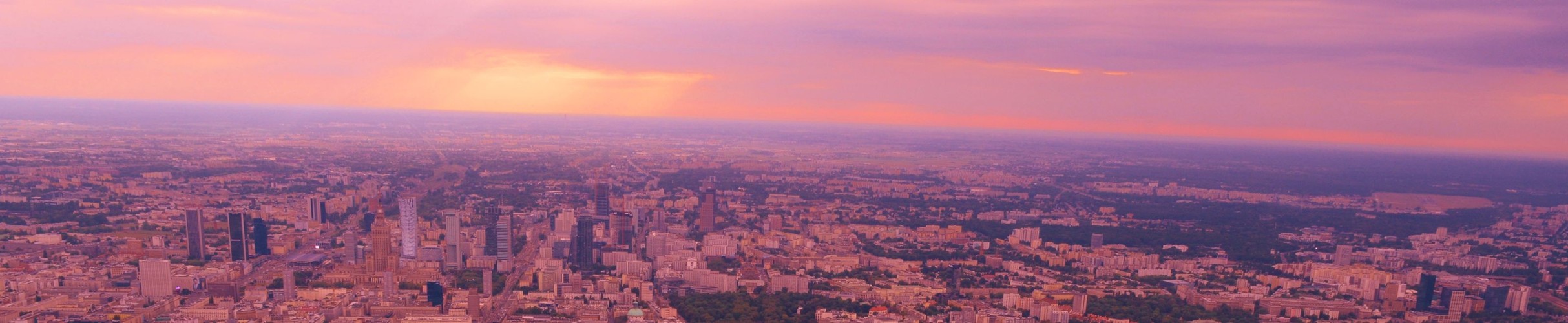 Warszawa z lotu ptaka