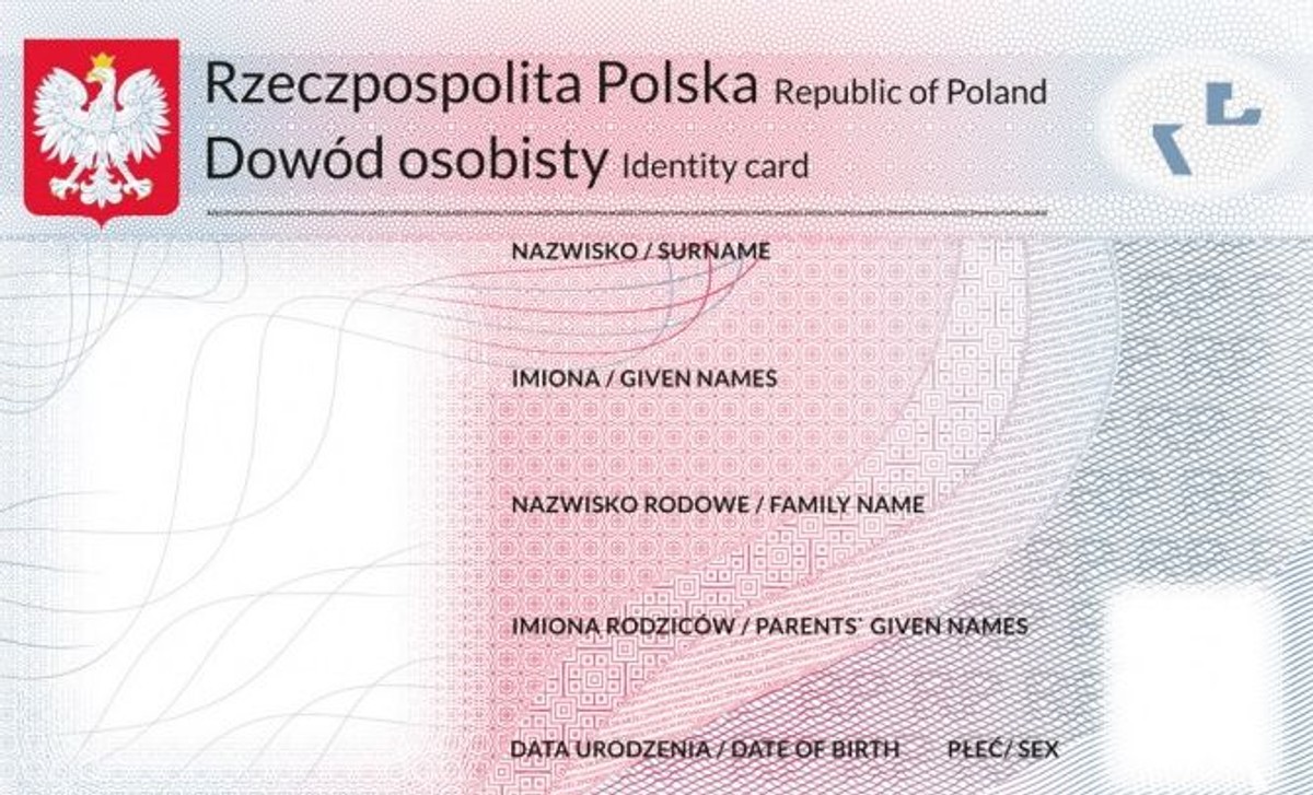 Wzór dowodu osobistego
