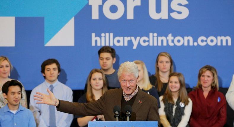 On the campaign trail with Bill, it's all about Hillary