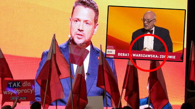 Incydent podczas debaty. Jeden z kandydatów na prezydenta Warszawy rzucił... świerszczem