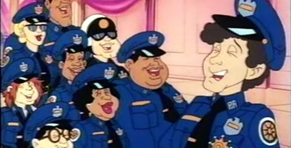 Kadr z serialu "Akademia policyjna"