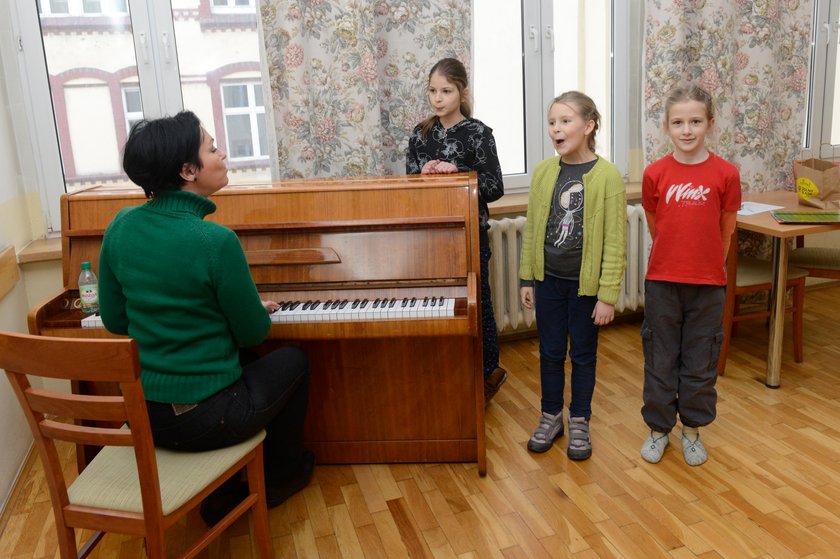 Zajęcia ze śpiewu w Centrum Edukacji Kulturalnej Dzieci i Młodzieży przy ul. Kołłątaja we Wrocławiu