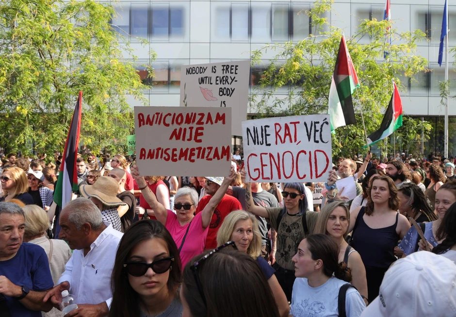 Zagrebu protest Marš za Palestinu