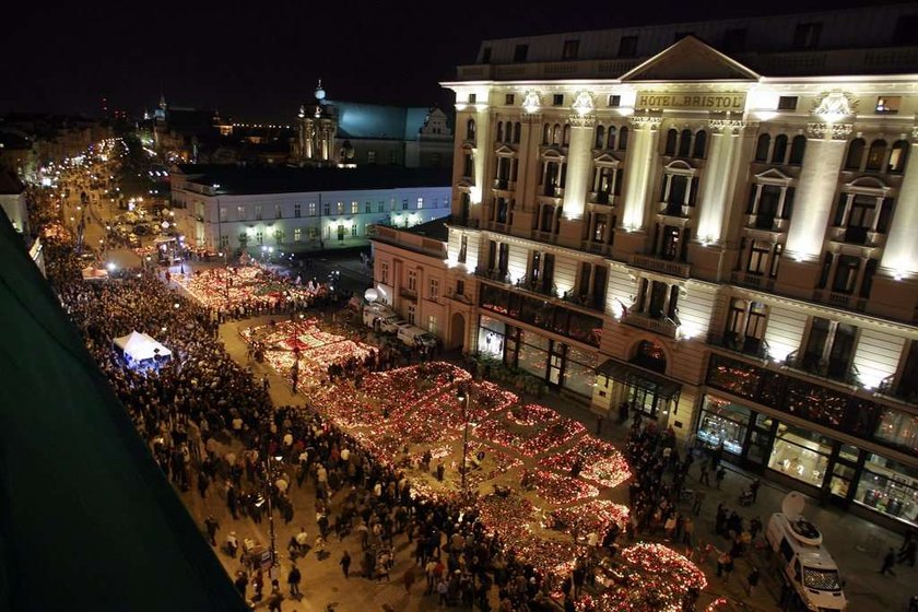 Hotel Bristol Warszawa podczas żałoby narodowej