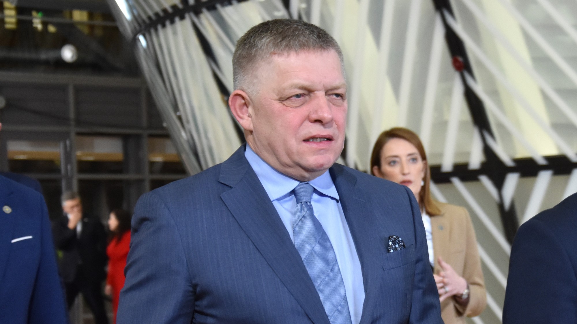 Premiér Robert Fico na summite v Bruseli.