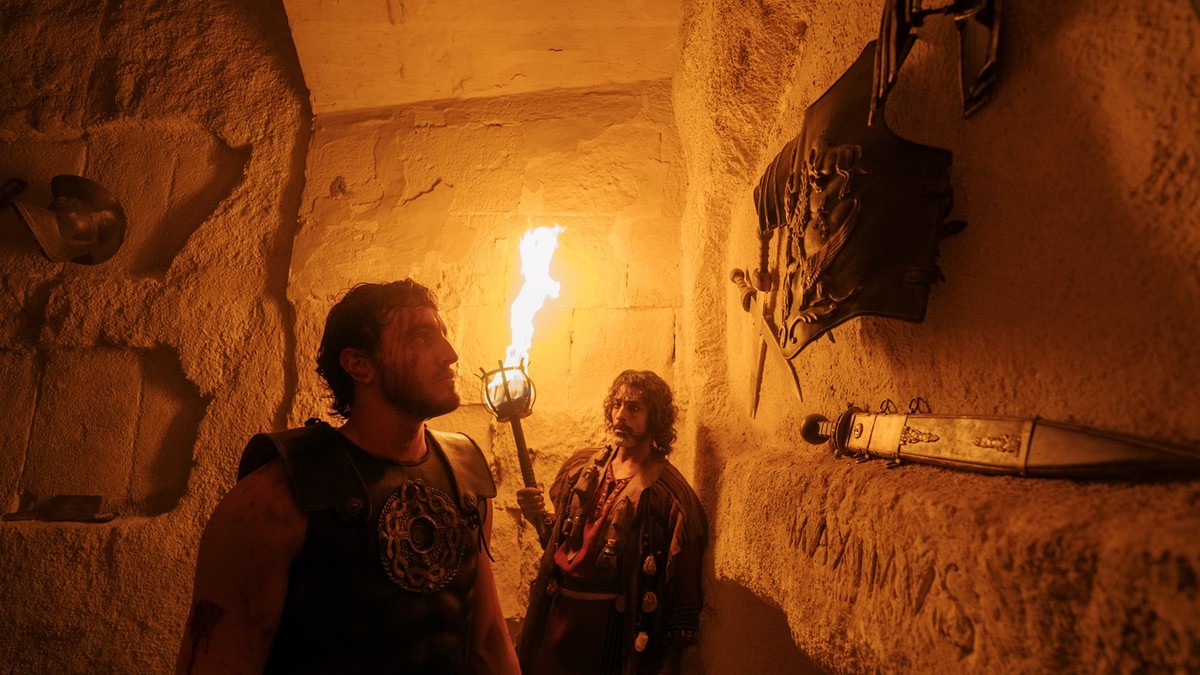 Paul Mescal i Alexander Karim w filmie "Gladiator II"