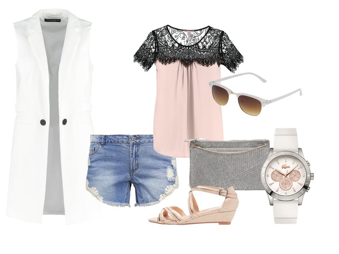 Eleganckie STYLIZACJE z dżinsowymi szortami