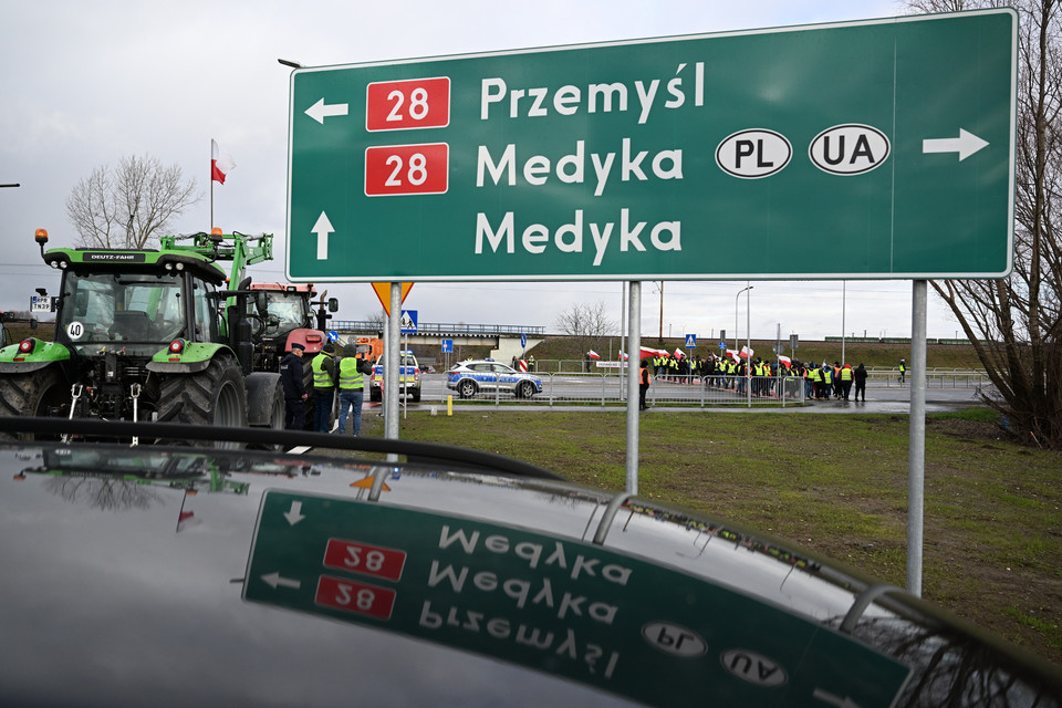 Protest rolników przeciw importowi zboża z Ukrainy