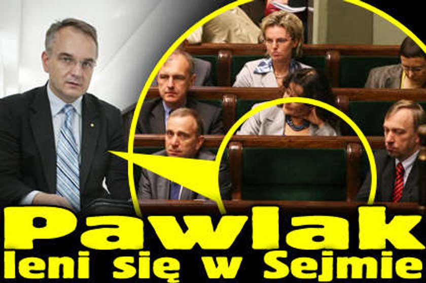 Pawlak leni się w Sejmie