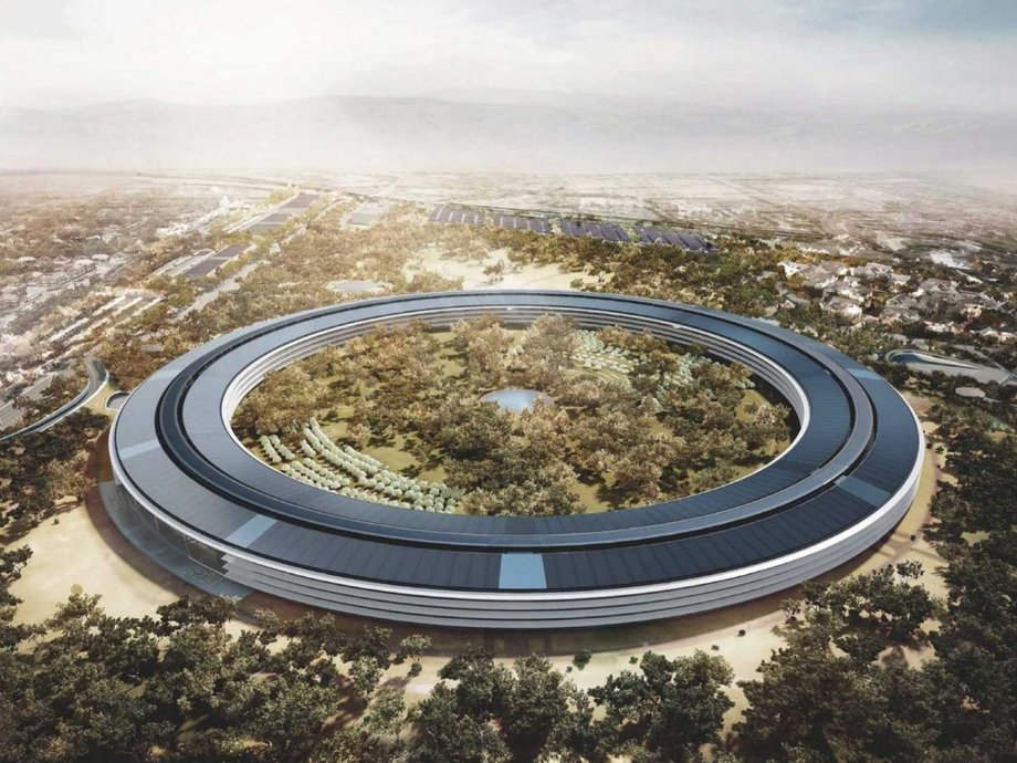 A tak powinien wyglądać kampus po zakończeniu prac. Wizualizacja Apple Park