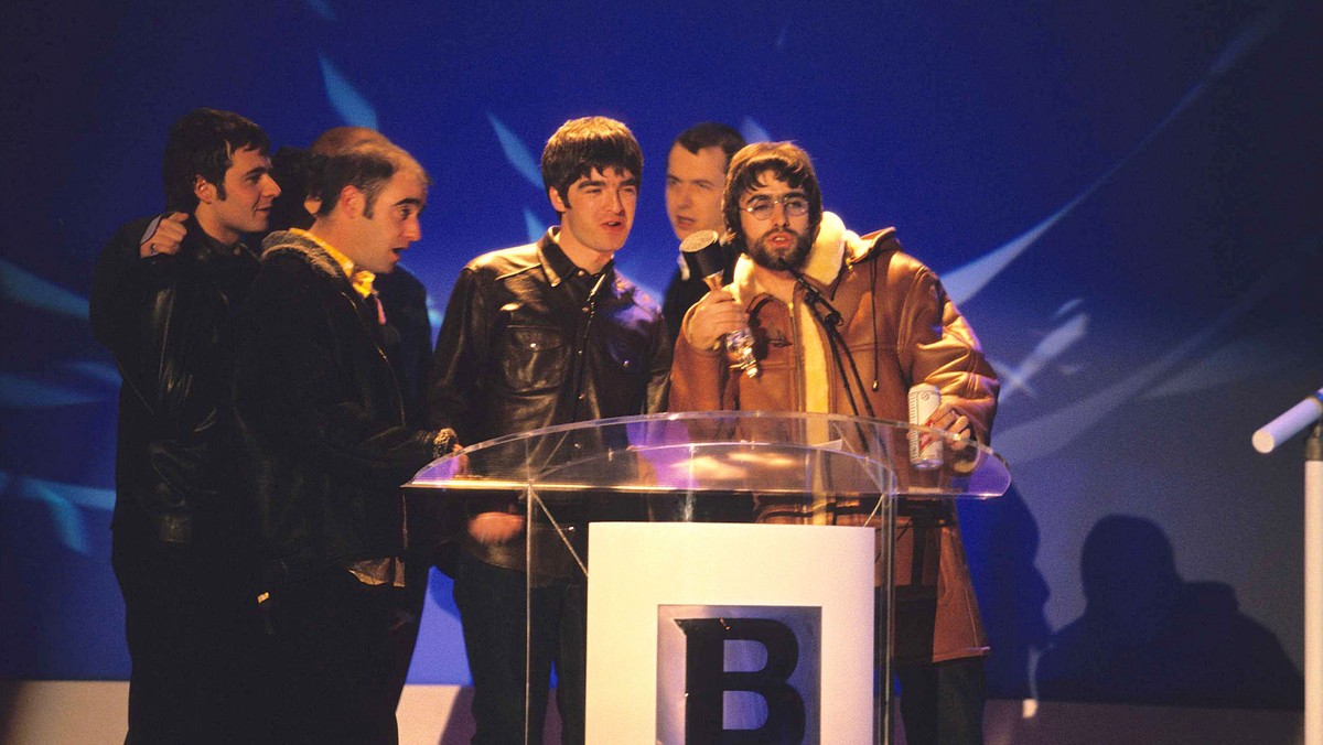 Bracia Gallagherowie odbierają Brit Awards, 1996 r.