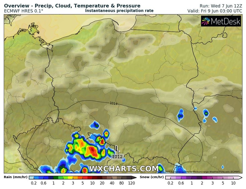 W nocy powinno być w większości kraju pogodnie