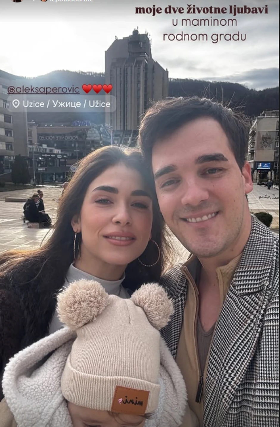 Aleksa Perović sa ženom
