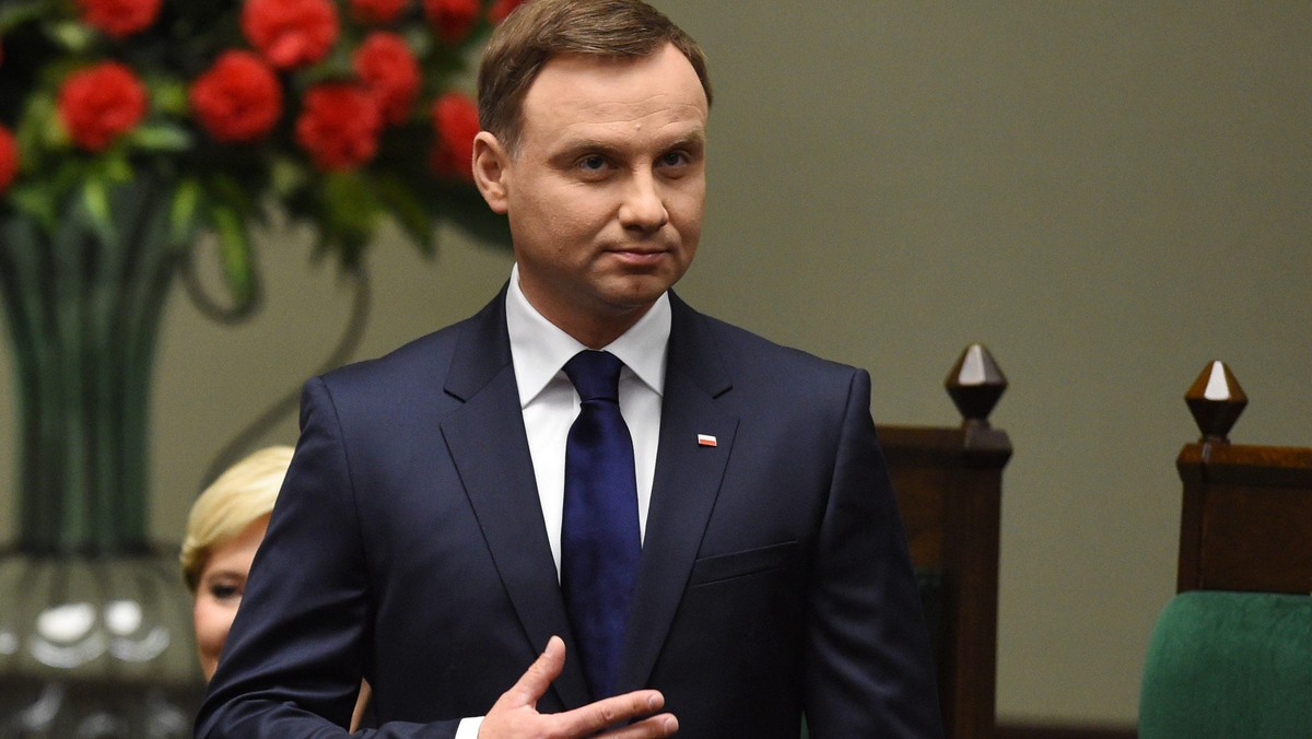 WARSZAWA PREZYDENT DUDA SEJM ZAPRZYSIĘŻENIE