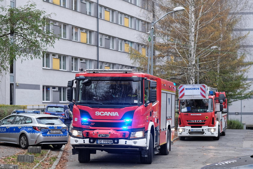 Pożar w katowickim szpitalu. Jedna sala całkowicie spłonęła. Są poszkodowani