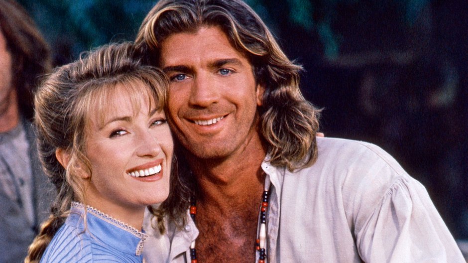 Jane Seymour i Joe Lando w serialu "Doktor Quinn", 1993 r.