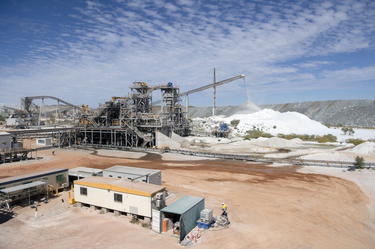 Zakłady wydobycia litu Pilbara Minerals Pilgangoora w Port Hedland