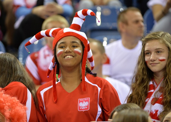 Kamil Stoch zabrał żonę na mecz polskich siatkarzy w Lidze Światowej