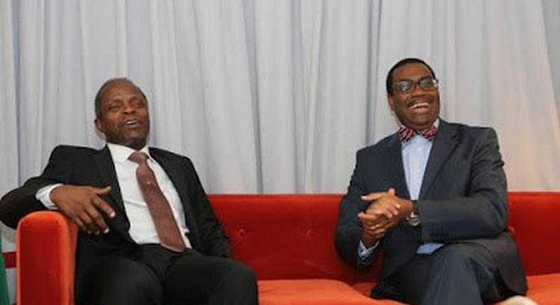 Vice President, Yemi Osinbajo attends inauguration of former Agriculture Minister, Akinwunmi Adesina as the 8th President of the African Development Bank (AfDB)