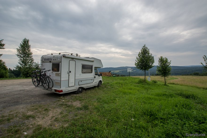 Kamperem na dziko w Bieszczady