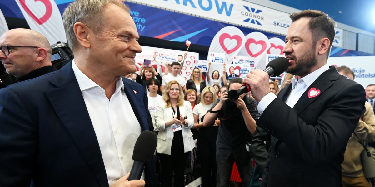 Donald Tusk i Aleksander Miszalski.