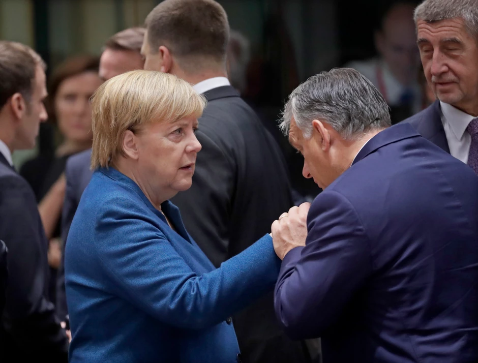 Angela Merkel i Viktor Orban 