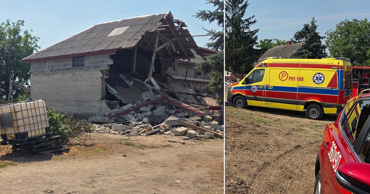 Eksplozja w Kopydłowie Nowym: dom zawalił się, pod gruzami kobieta