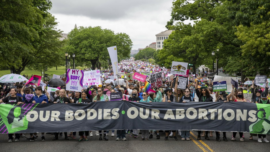 Tysiące kobiet w USA wyszło na ulice, by walczyć o prawo do aborcji.