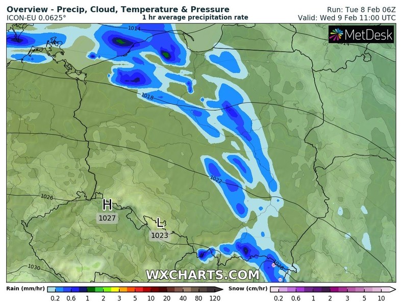 W wielu regionach popada, aczkolwiek nie będą to intensywne opady