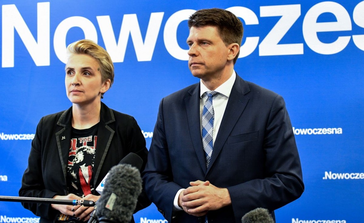 Ryszard Petru i Joanna Scheuring-Wielgus