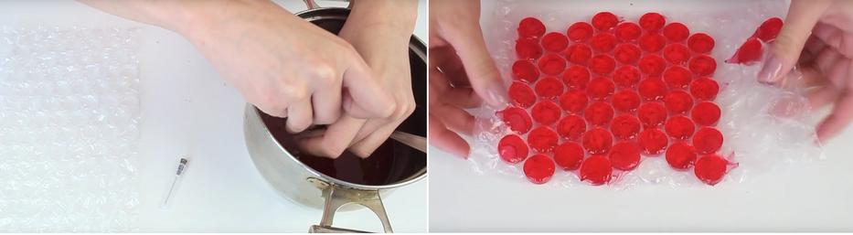 Ezután te sem fogod kipukkasztgatni a buborékfóliát! Készíts benne tökéletes gumicukrot! (videó)