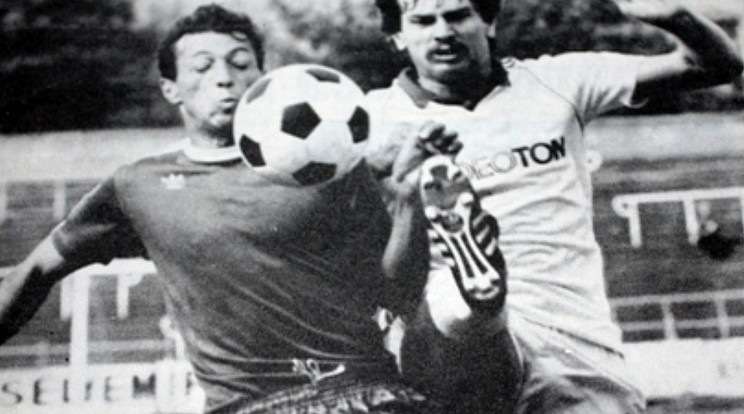 Handel (balra) az MTK-szurkolók egyik kedvence volt az 1980-as években / Fotó: magyarfutball hu