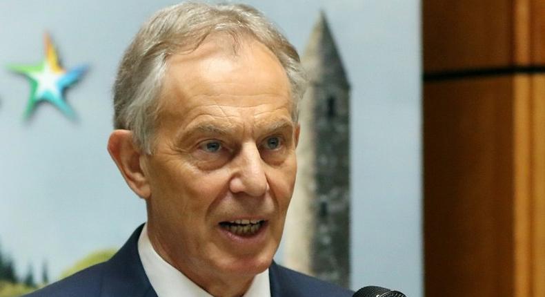 Former British premier Tony Blair said parts of the 1998 Good Friday Agreement with Northern Ireland would need amending after Brexit