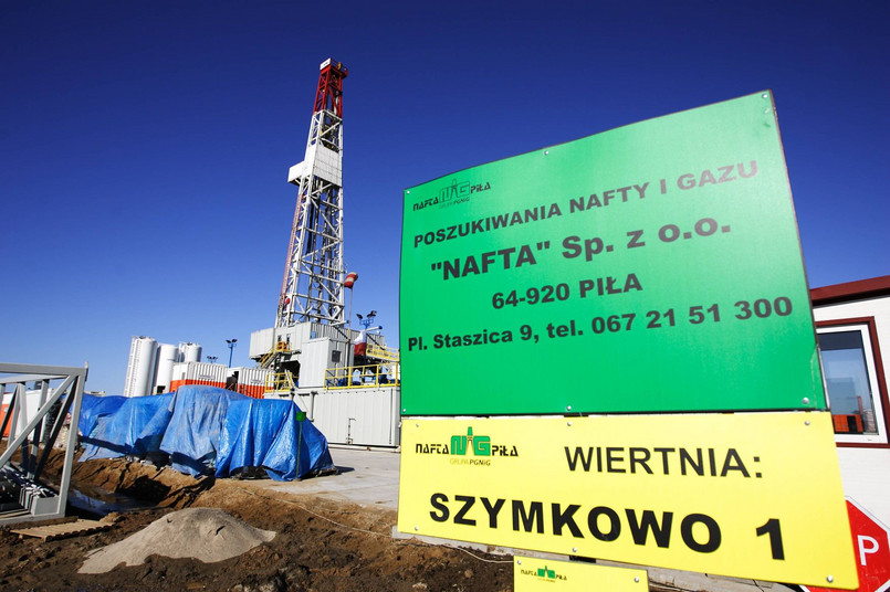 WIERTNIA GAZU ŁUPKOWEGO SZYMKOWO - 1 W WOJEWÓDZTWIE KUJAWSKO - POMORSKIM ODWIERT PROWADZI TU FIRMA TALISMAN ENERGY ORAZ SAN LEON