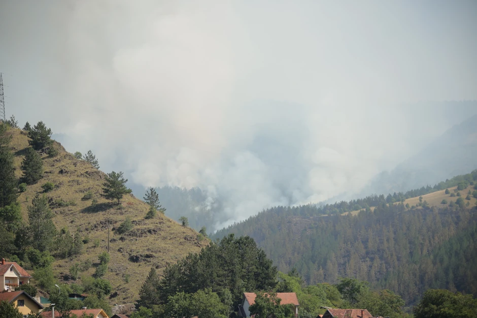 Ušće, gašenje požara