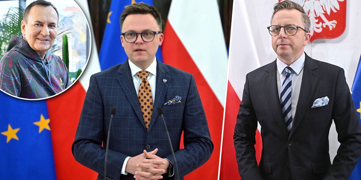 Znany stylista Jarek Szado jest zdumiony słabością polskich polityków do wzorów i poszetek. 