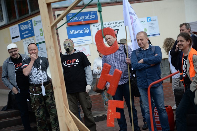 Warszawa frankowicze manifestacja