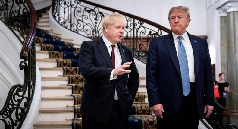 Trump lavished praise on Johnson as the 'right man' to lead his country into Brexit