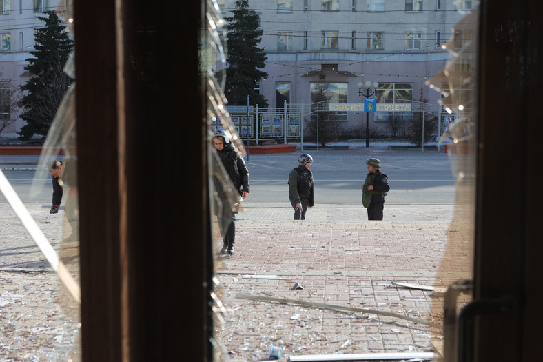Zniszczenia w Biełgorodzie po ukraińskim ataku, marzec 2024 r.