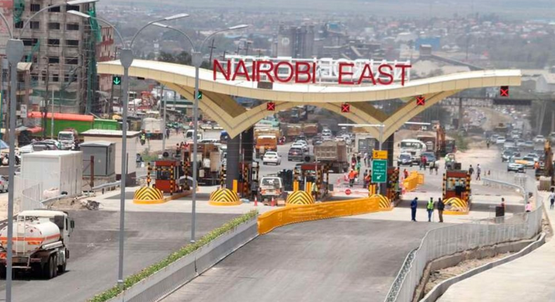 Nairobi East toll station on the Nairobi Expressway