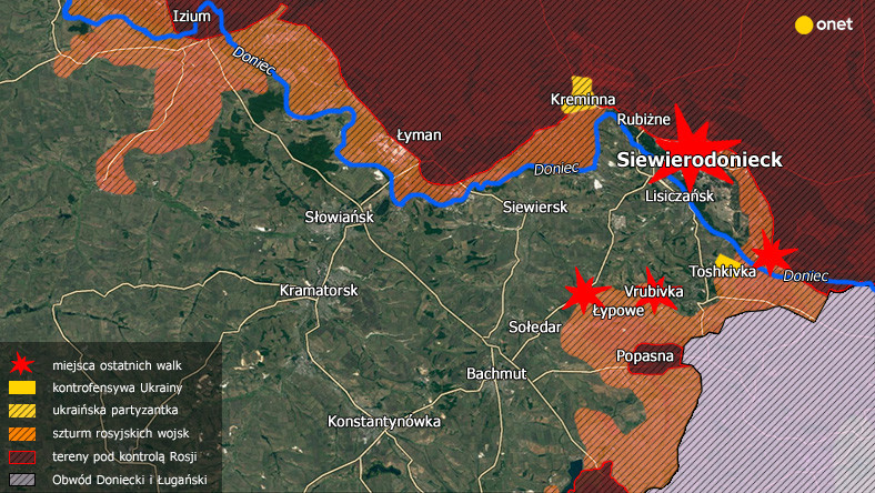 Wojna w Ukrainie. Sytuacja 13 czerwca 2022 r.