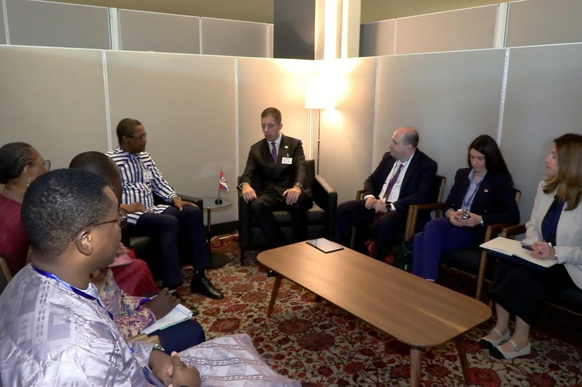 Đurić sa ministrom spoljnih poslova Burkine Faso