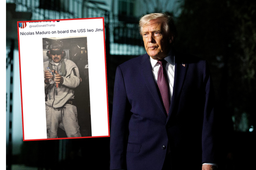 tak wygląda pojmany maduro. trump publikuje zdjęcie z okrętu usa