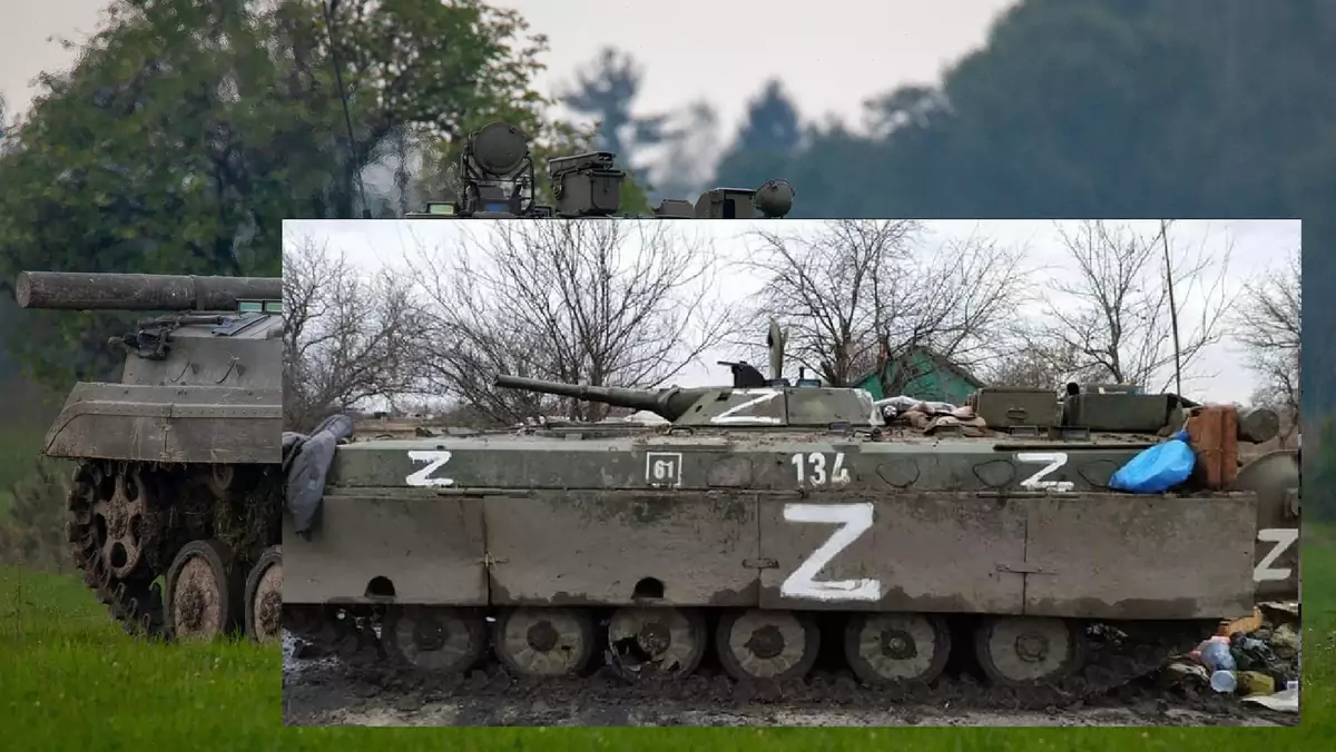 Prowizorycznie opancerzony BMP-1