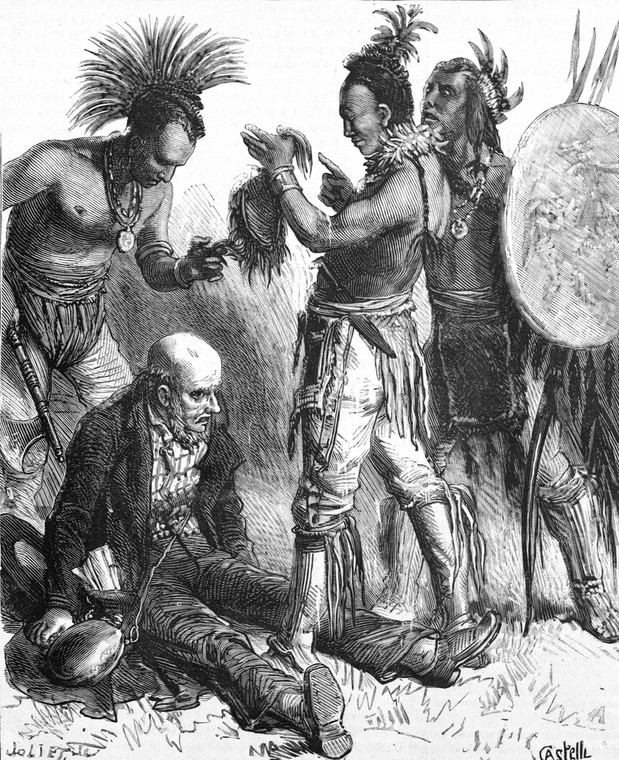 Indianie chcący oskalpować europejskiego osadnika zaskoczeni peruką