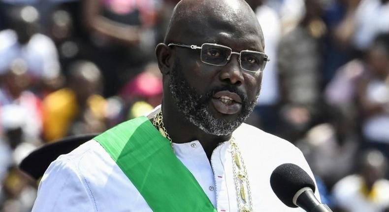 George Weah says he's doing everything to fix Liberia (AFP)