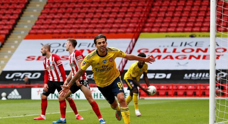 Arsenal midfielder Dani Ceballos finished off Sheffield United