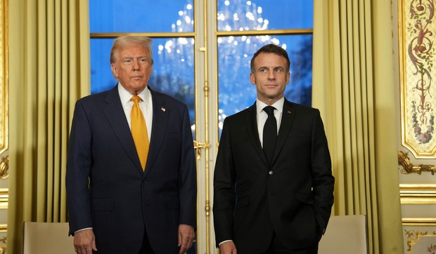 Donald Tramp i Emanuel Makron